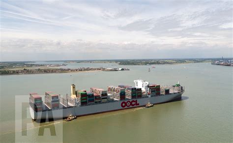 World’s biggest container ship OOCL Hong Kong makes second Suffolk visit in month