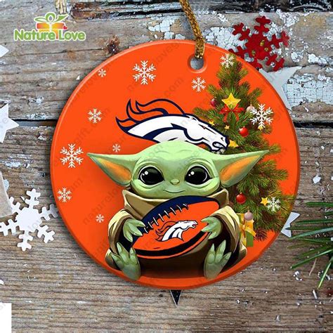 Denver Broncos Baby Yoda Ornament Christmas Tree Decorations NFL Gifts - The best gifts are made ...