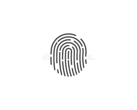 Fingerprint logo vector stock vector. Illustration of design - 141423975