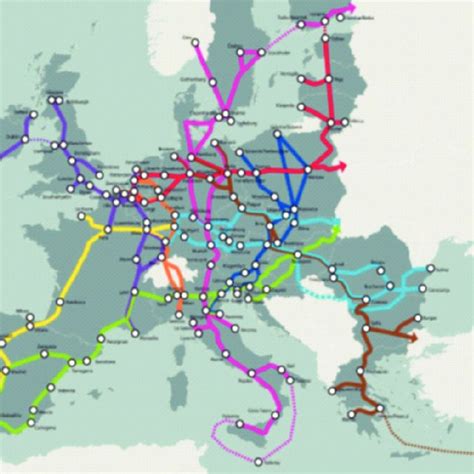 4. Rail Freight Corridors (RFC) map 2020 Source:... | Download Scientific Diagram