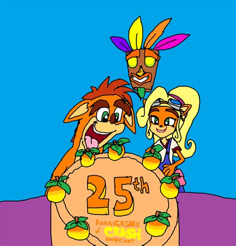 Happy 25th Anniversary Crash Bandicoot - Crash Bandicoot Fan Art ...