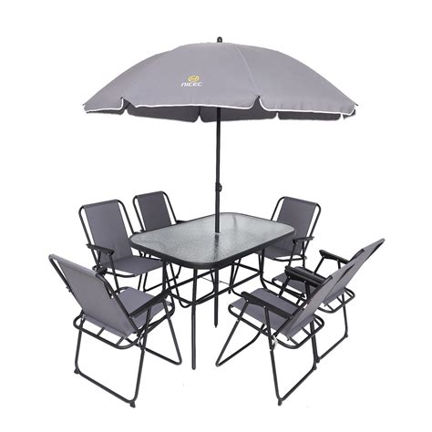 Nice C Outdoor Dining Sets, Patio Furniture Set, 8 Piece Patio Set with ...