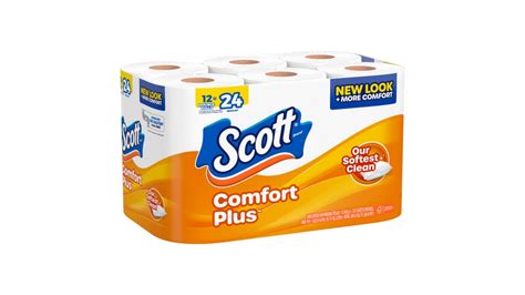 Scott Comfort Plus Unscented Double Rolls Bathroom Tissue (12 ct) | Delivery Near Me - Doordash