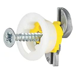 GripIt Plasterboard Curtain Fixings Kit 15mm x 95mm 6 Pack - Screwfix