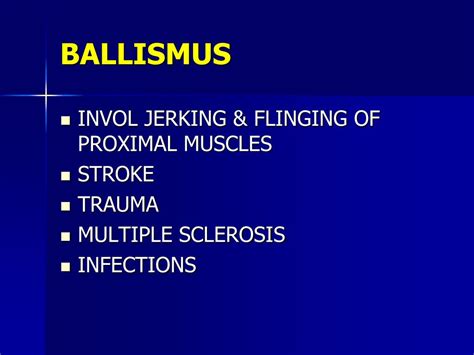 PPT - DIFFERENTIATING MOVEMENT DISORDERS PowerPoint Presentation, free download - ID:6749549