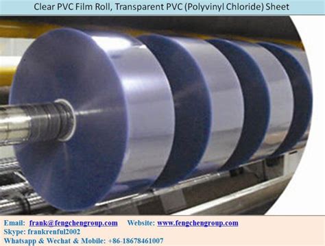 Clear PVC Film Roll, Transparent PVC (Polyvinyl Chloride) Sheet ...