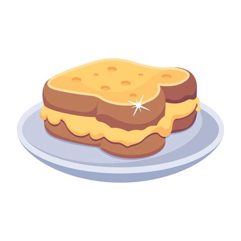 Cheese sandwich flat icon, customizable design 12453965 Vector Art at Vecteezy