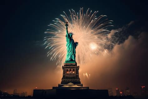 Premium AI Image | Statue of Liberty American Independence Day 4th of July