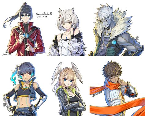 Main Characters Portraits - Xenoblade Chronicles 3 Art Gallery in 2023 | Xenoblade chronicles ...