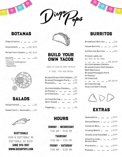 Catering - Diego Pops - Modern Mexican Restaurant in Old Town ...