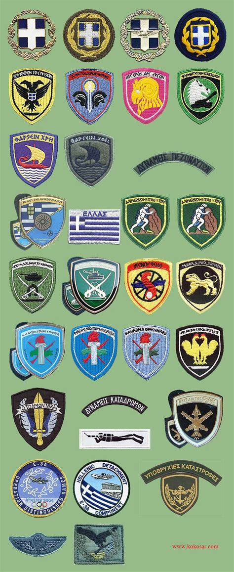 Greek armed forces insignias