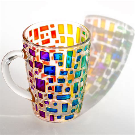 Rainbow Mug Modern Mug Stain Glass Rainbow Mug Multi Color | Etsy ...