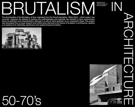 Brutalism in Architecture (50-70s) on Behance