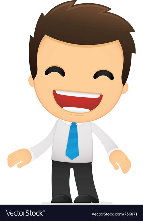 Cartoon office worker Royalty Free Vector Image