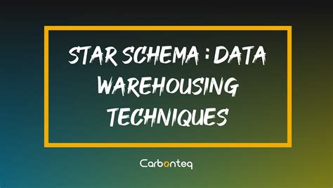 Star Schema Example: Data Warehouse Techniques