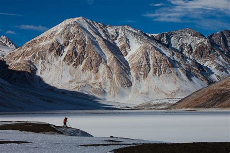 A frozen Pangong Lake during winter, Ladakh | Also see - our… | Flickr