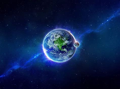 Protect Our Beautiful Earth-Universe space HD Desk.., earth ...