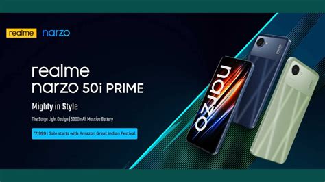 Realme Narzo 50i Prime With 5,000mAh Battery Launched in India: Value ...