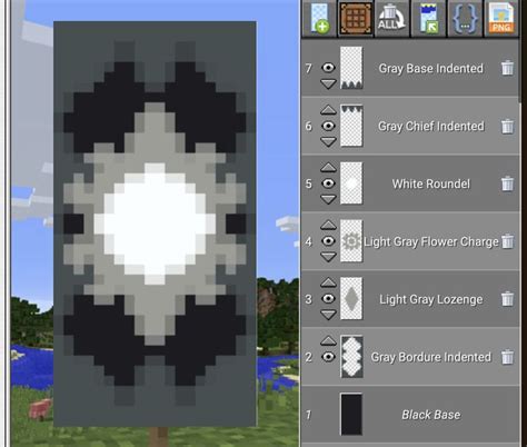 Black and white flower | Minecraft banner designs, Minecraft blueprints ...