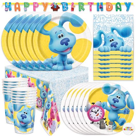 Buy Blues Clues Birthday Decorations, Birthday Party Supplies for 16 ...