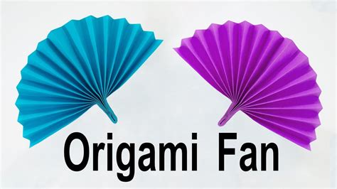 Origami Fan Tutorial (Traditional) - YouTube