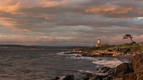 Point Wilson Lighthouse on Fort Worden Photograph by Travel Quest Photography - Fine Art America