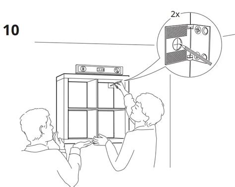 IKEA KALLAX Shelf Unit White 715/8x715/8 Inch Instructions