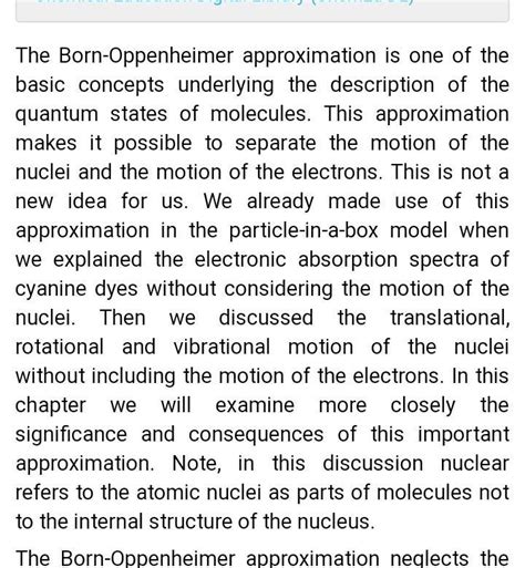 Born Oppenheimer approximation - Brainly.in