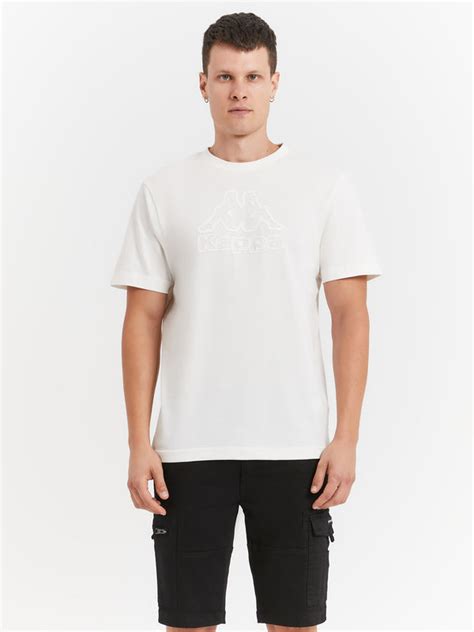 Kappa Logo Darto T-Shirt in Off White 870 white off | Glue Store