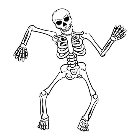 Printable Skeleton Coloring Pages
