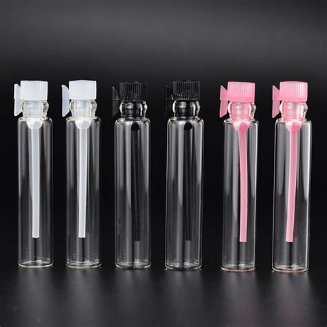 MUB 100pcs/lot Mini Glass Perfume Small Sample Vials Perfume Bottle 2ml ...