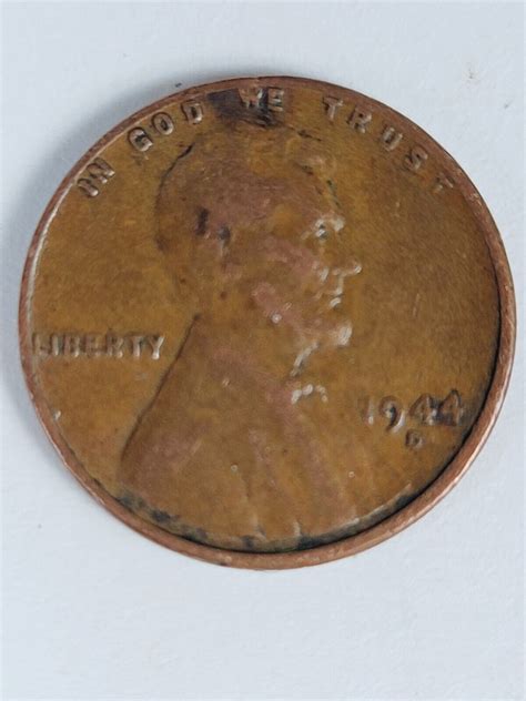 1944D Lincoln wheat penny MANY ERRORS!, Rim Error “L” In Liberty-8 | eBay