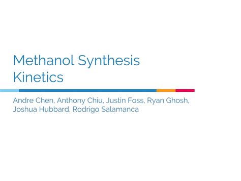 PPT - Methanol Synthesis Kinetics PowerPoint Presentation, free download - ID:9084513