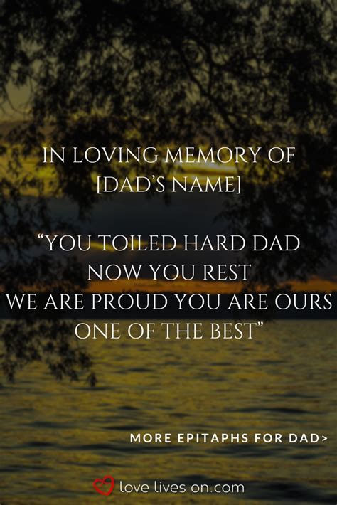 150+ Best Epitaph Examples | Love Lives On | Tombstone quotes, Best quotes, In loving memory quotes