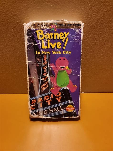 BARNEY LIVE! In New York City 1994 VHS Barney Home Video Purple ...