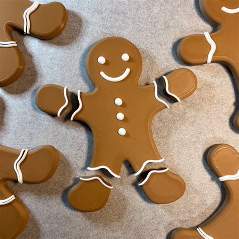 Magnetic Modular Gingerbread Man - Festive Fidget Fridge Friend – YGK3D