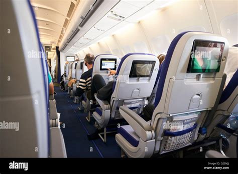 Interior Airbus A-340 Stock Photo - Alamy