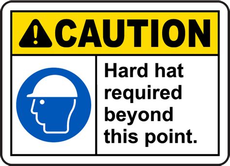 Hard Hat Required Beyond This Sign - Get 10% Off Now