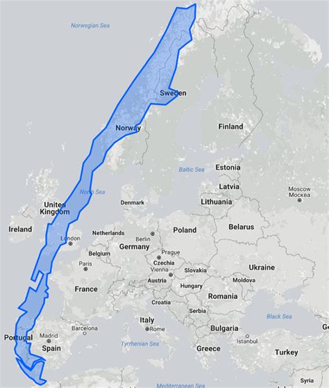 Chile Is a Ridiculously Long Country – Europe & US Size Comparison ...