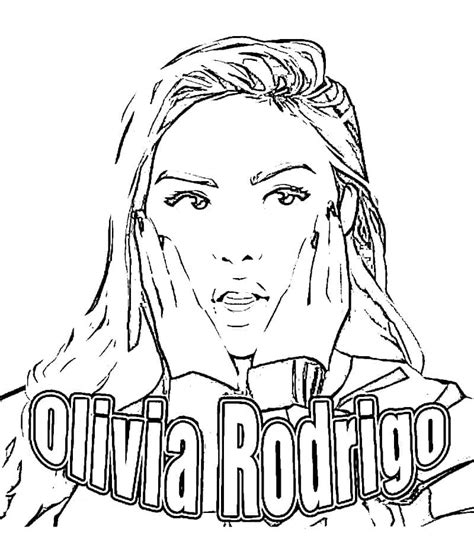 Olivia Rodrigo coloring pages - ColoringLib