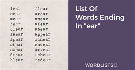 List Of Words Ending In "sis"