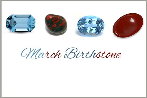 March Birthstone - Selection Of Four Stones For March Babies