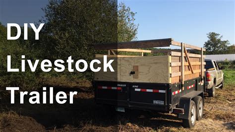 DIY Livestock Trailer - YouTube