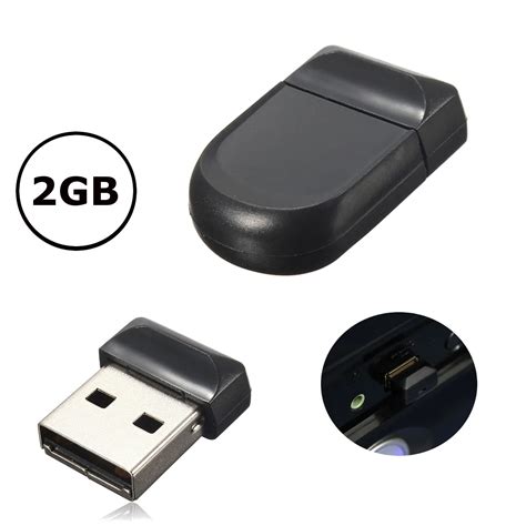 Waterproof and High Speed Super Mini USB 2.0 2GB Black Flash Drive U ...