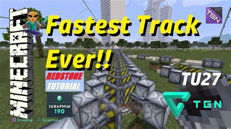 Minecraft: Fastest Minecart Track In The World - (Tutorial) Episode: 299 - YouTube