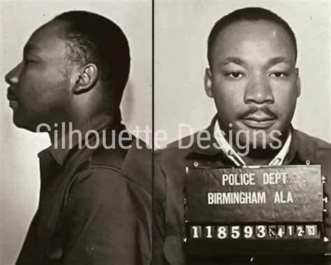 Martin Luther King 1963 Mugshot Photograph Wallart Poster | Etsy