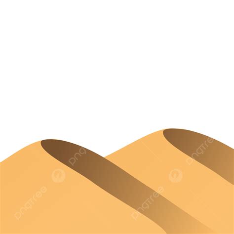 Sand Dune Desert Vector Illustration, Sand Dunes, Sand Vector, Sand Desert PNG and Vector with ...