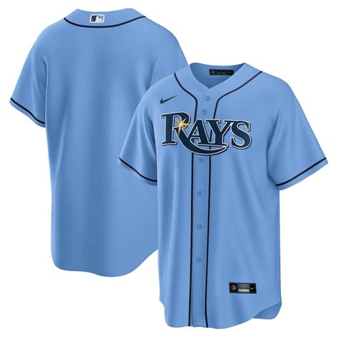 Men's Tampa Bay Rays Nike Light Blue Alternate Replica Team - Jersey