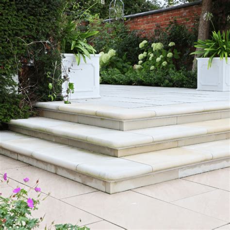 Smooth Natural Sandstone Steps | Bradstone