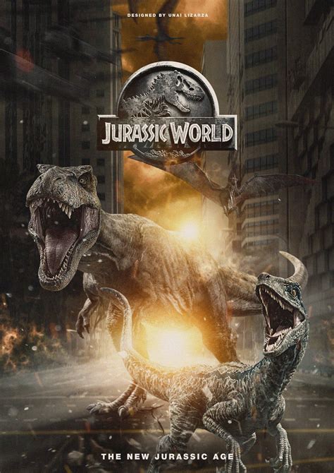 Jurassic World poster created by Unai Lizarza | Jurassic world ...